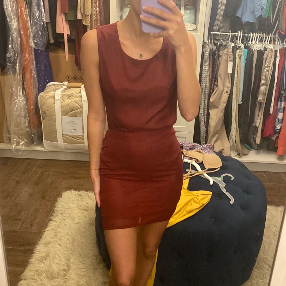 Open back dress